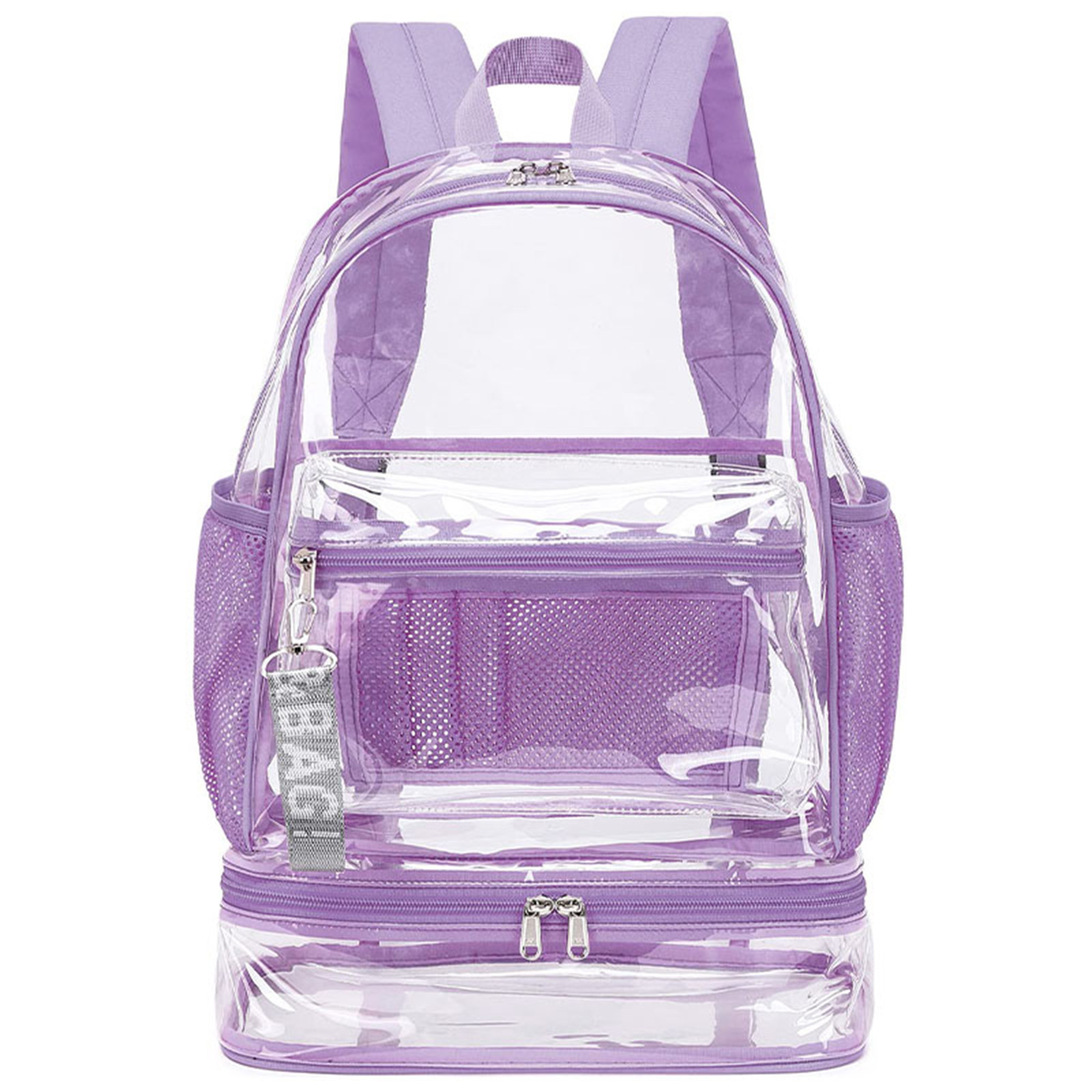 mygreen Clear Backpack with Bottom Compartment for Lunch Box